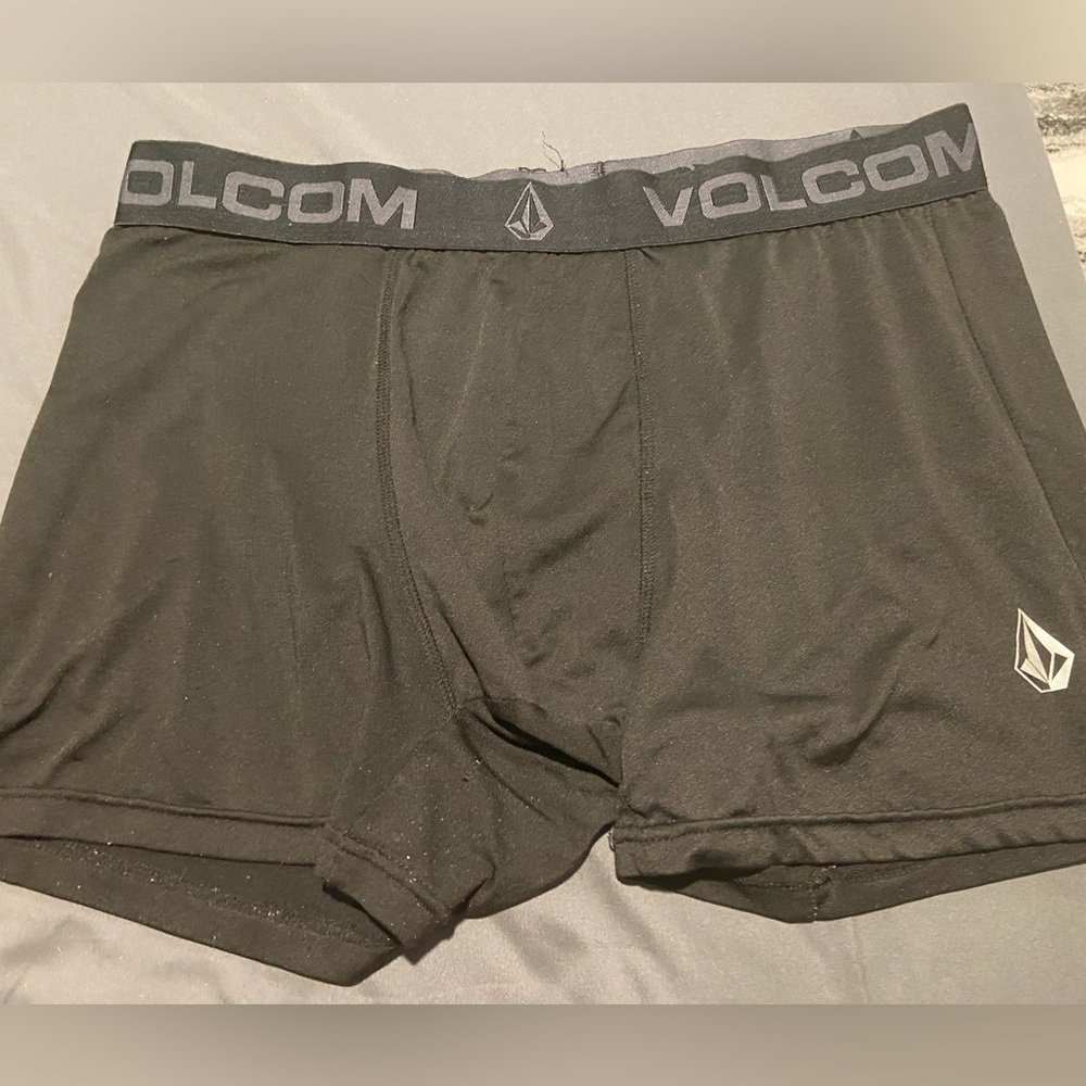 Volcom Men's Black Boxer Briefs with Logo